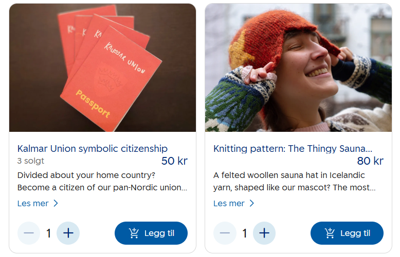 Screenshot from spleis.no/kalmarunion